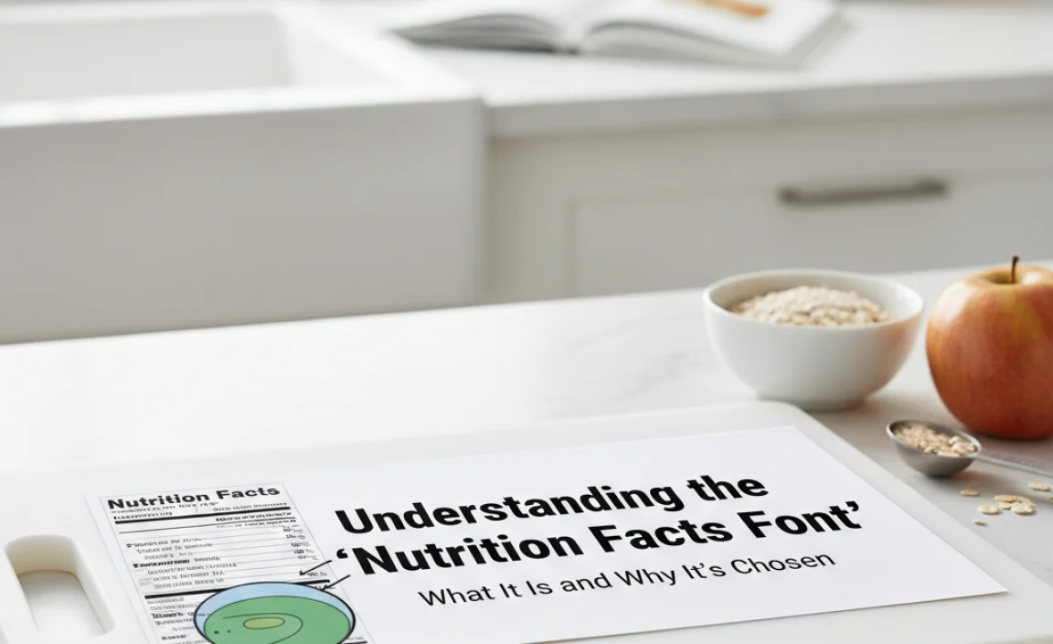Understanding the &#8220;Nutrition Facts Font&#8221;: What It Is and Why It&#8217;s Chosen