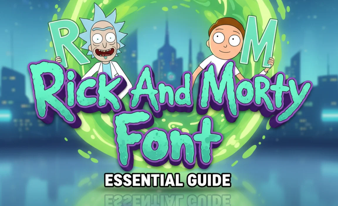 Understanding the “Rick and Morty Font” Vibe