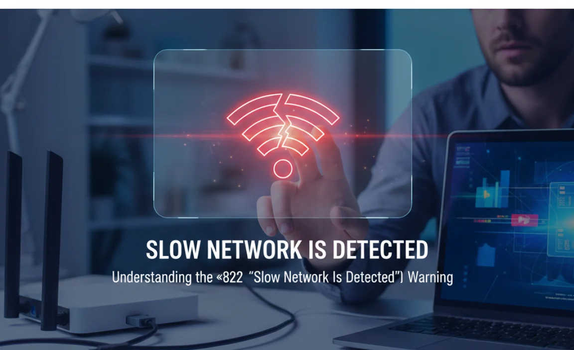 Understanding the “Slow Network Is Detected” Warning