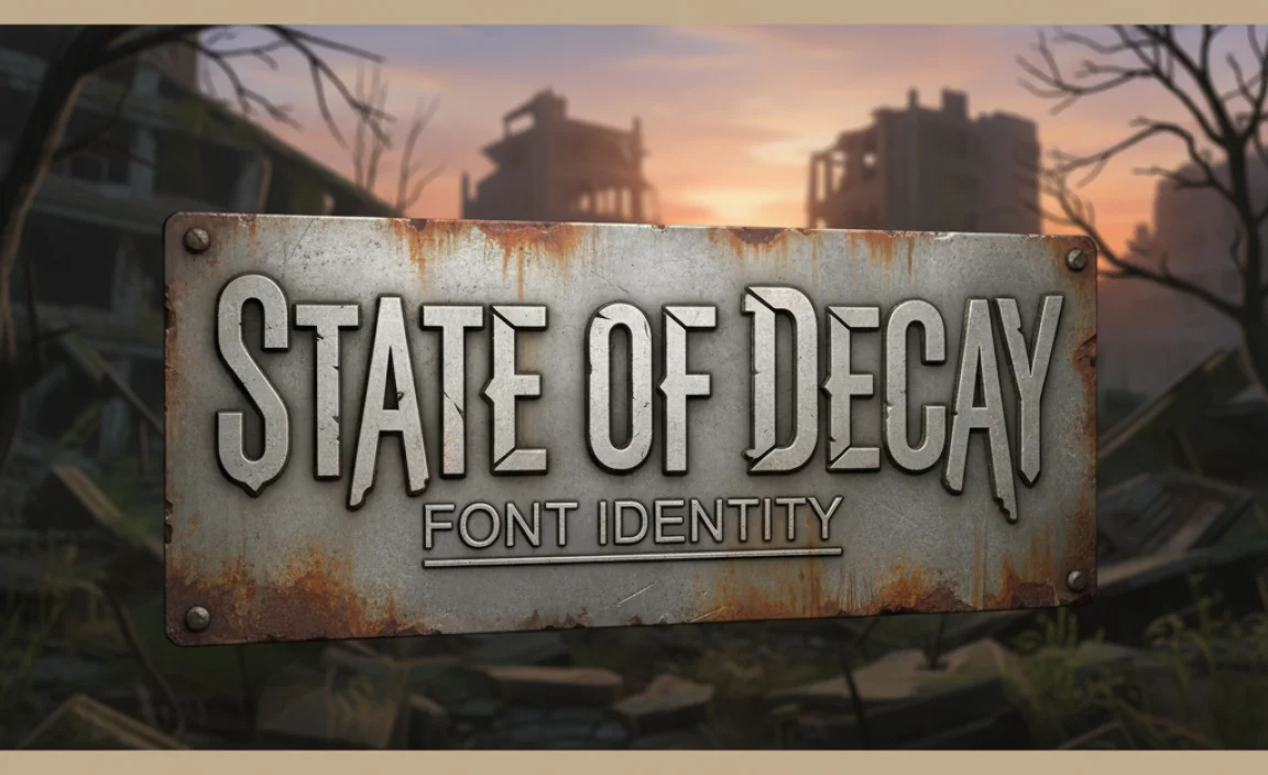 Understanding the “State of Decay” Font’s Identity