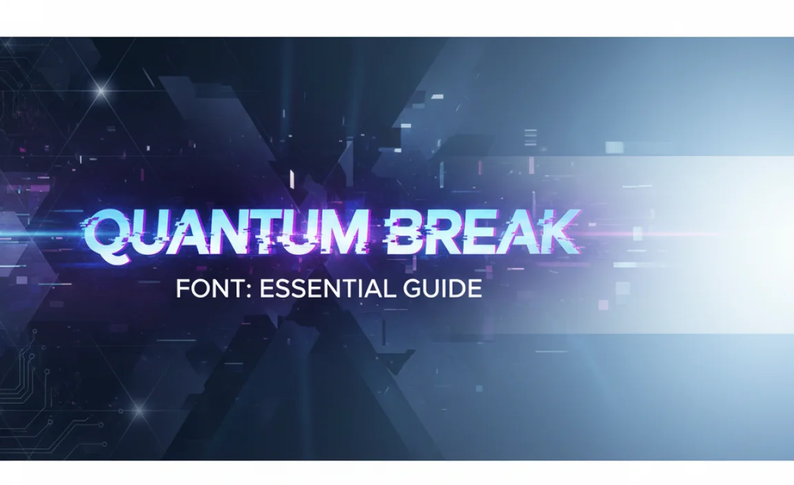 Understanding the Quantum Break Font Aesthetic