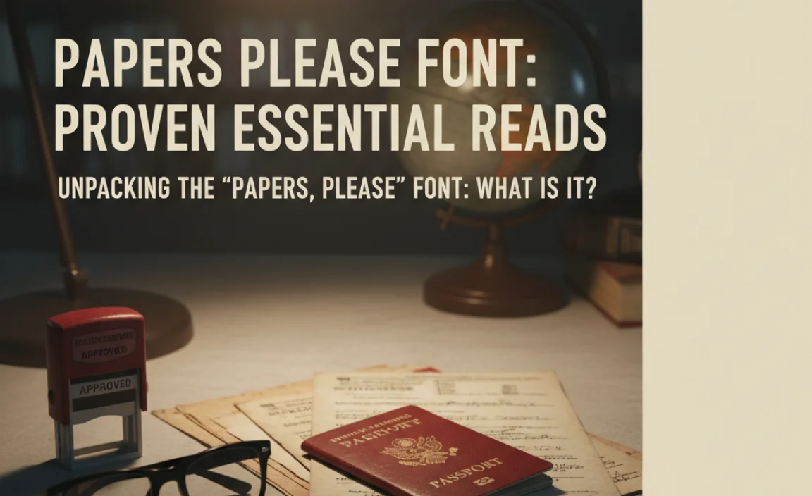 Unpacking the &#8220;Papers, Please&#8221; Font: What Is It?