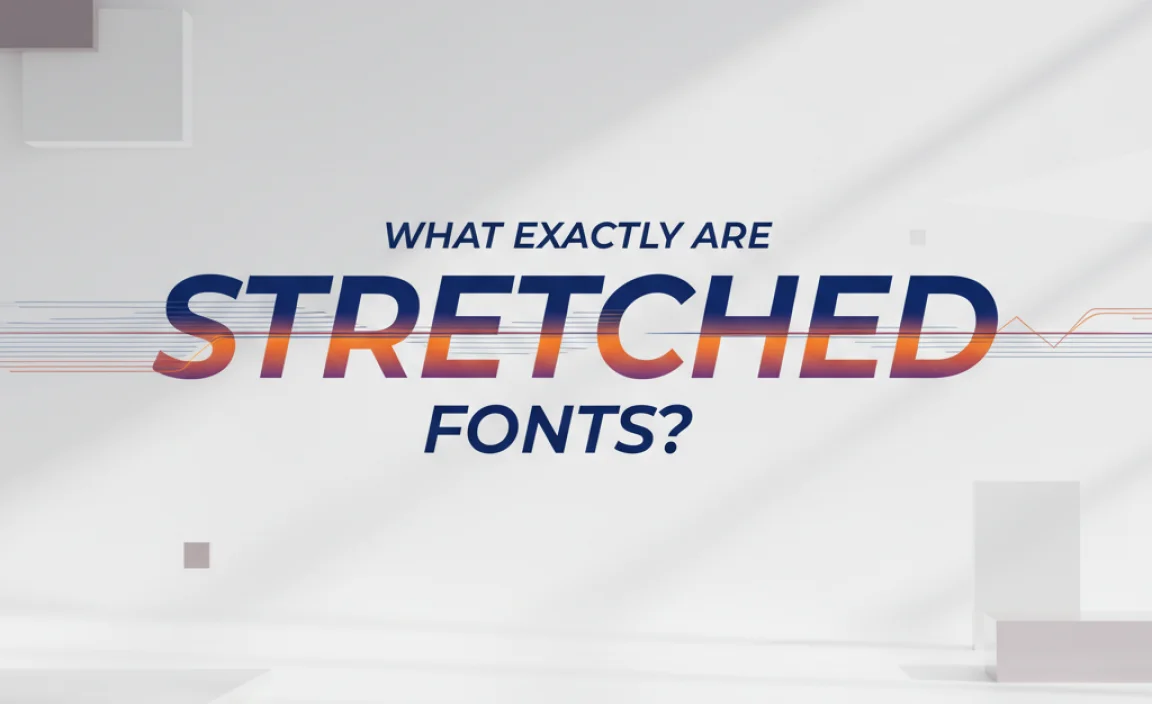 What Exactly Are Stretched-Out Fonts?
