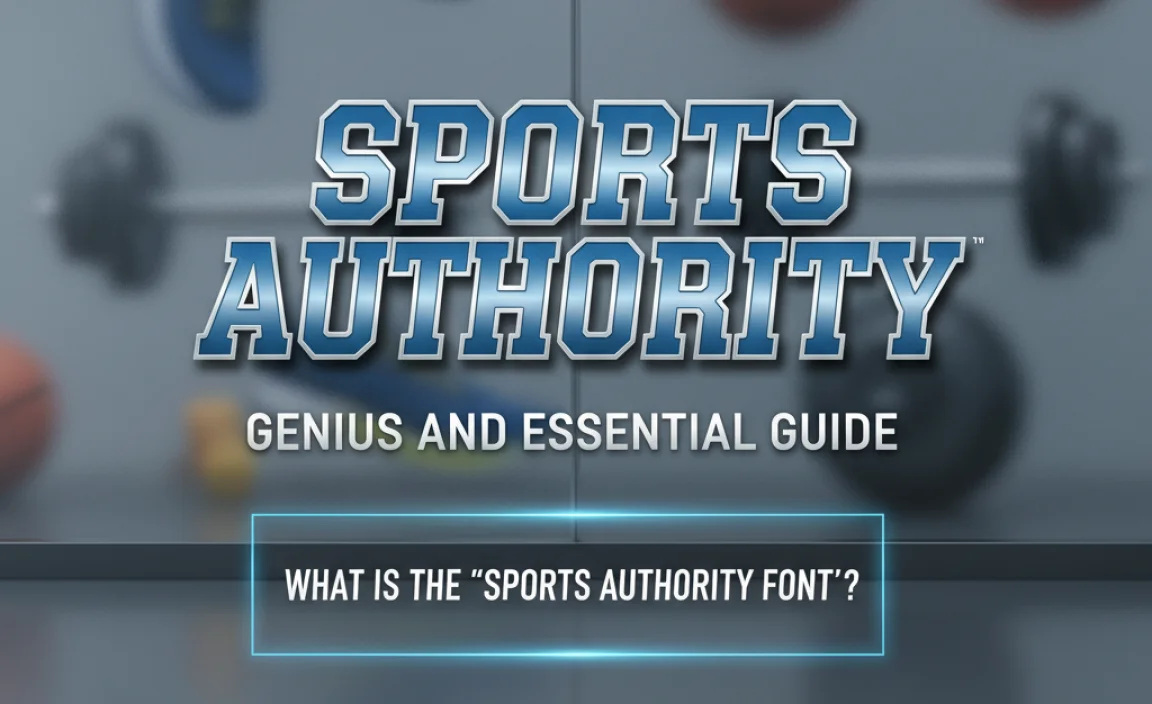 What is the &#8220;Sports Authority Font&#8221;?