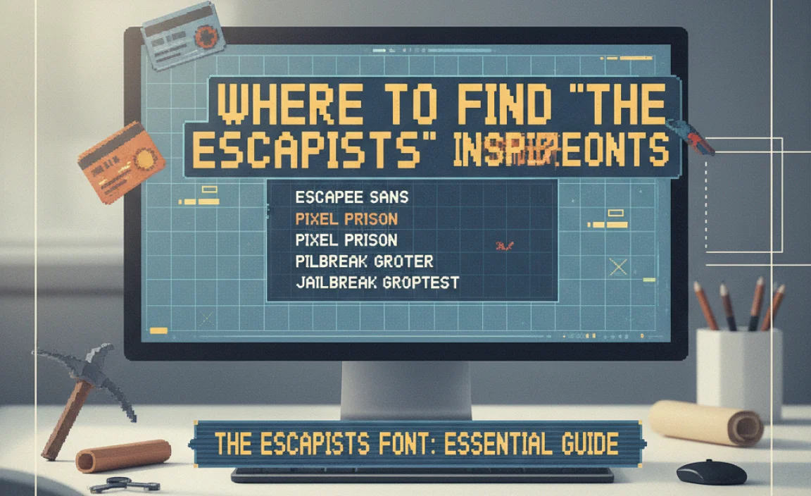 Where to Find “The Escapists” Inspired Fonts