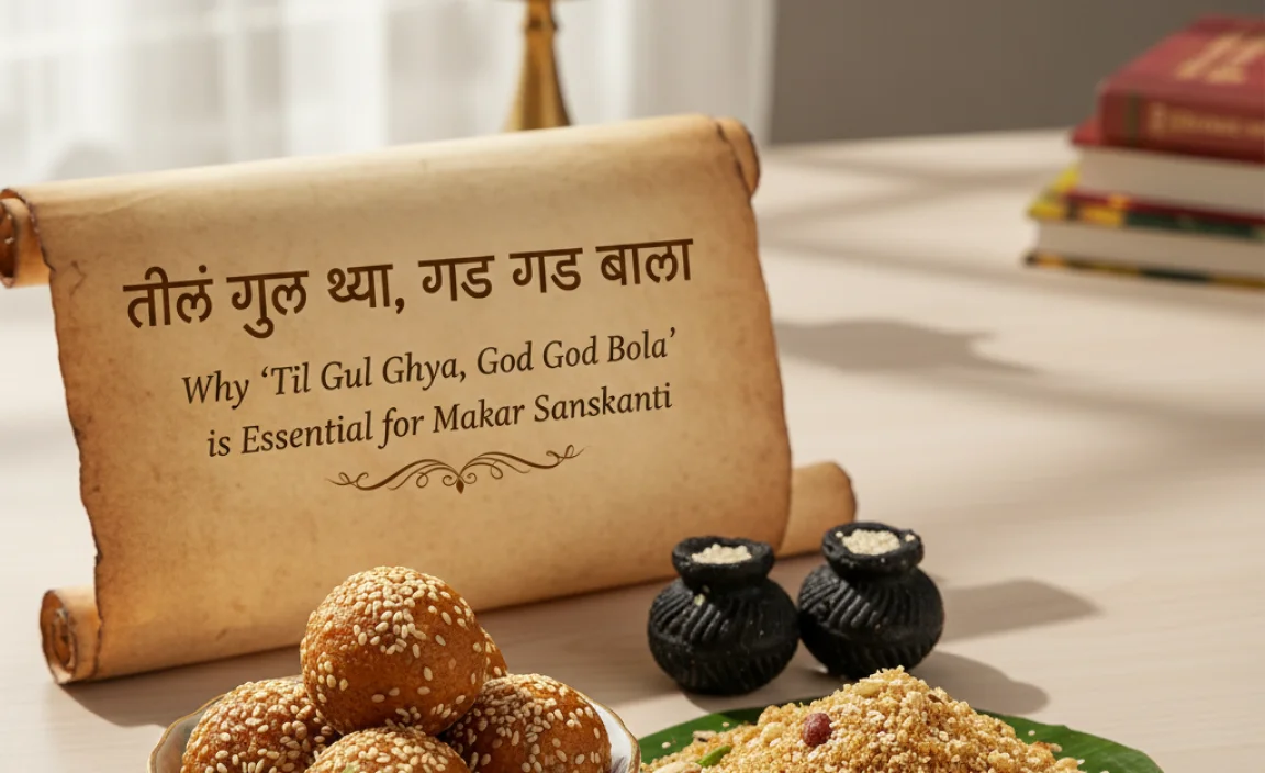 Why &#8220;Til Gul Ghya, God God Bola&#8221; is Essential for Makar Sankranti