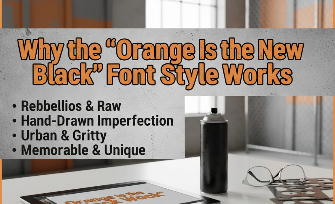 Why the &#8220;Orange Is the New Black&#8221; Font Style Works
