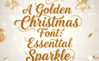 A Golden Christmas Font: Essential Sparkle
