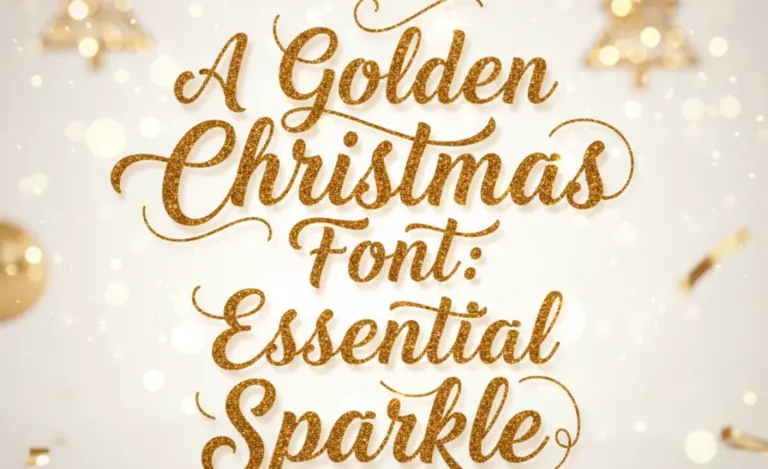 A Golden Christmas Font: Essential Sparkle