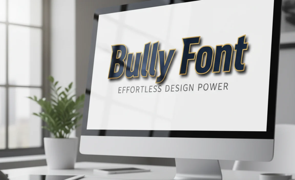 Bully Font: Effortless Design Power