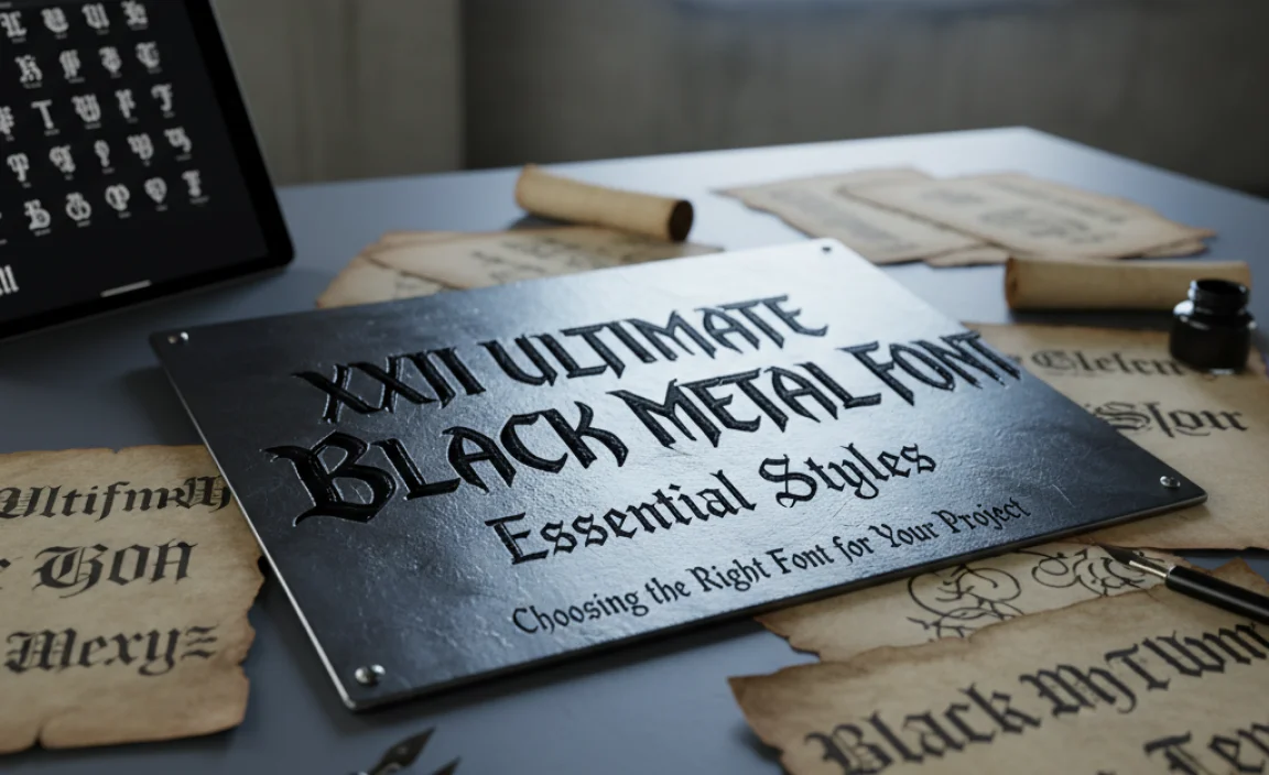 Choosing the Right XXII Ultimate Black Metal Font for Your Project