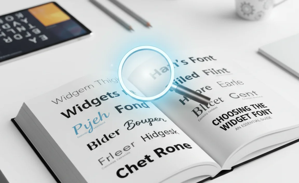 Choosing The Widget Font: An Essential Guide