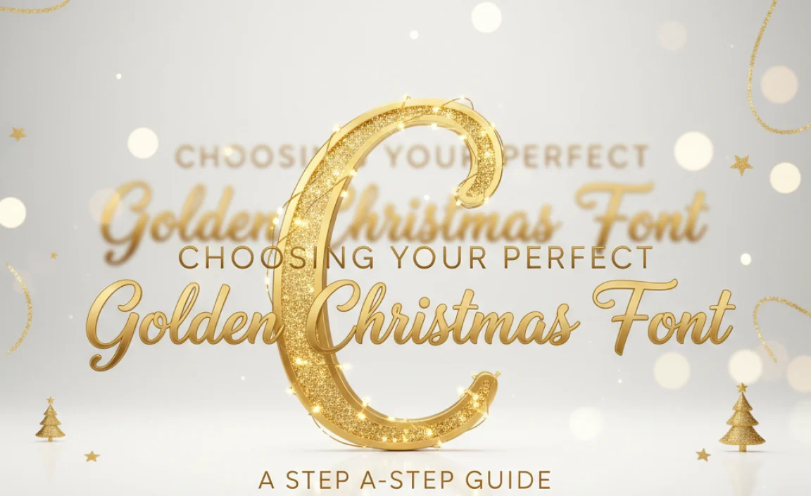Choosing Your Perfect Golden Christmas Font: A Step-by-Step Guide