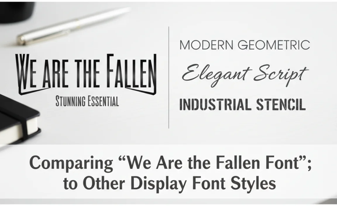Comparing “We Are the Fallen Font” to Other Display Font Styles