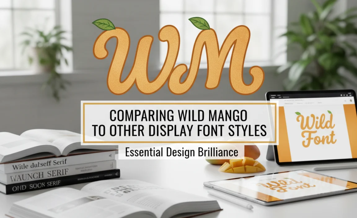 Comparing Wild Mango to Other Display Font Styles