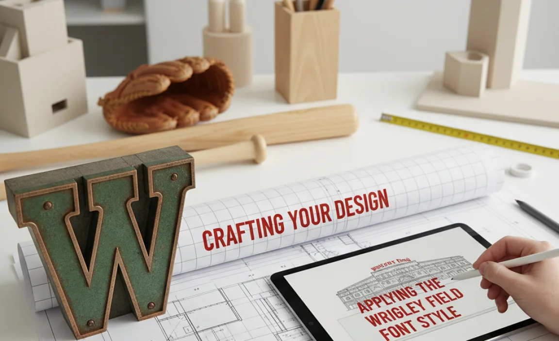 Crafting Your Design: Applying the Wrigley Field Font Style