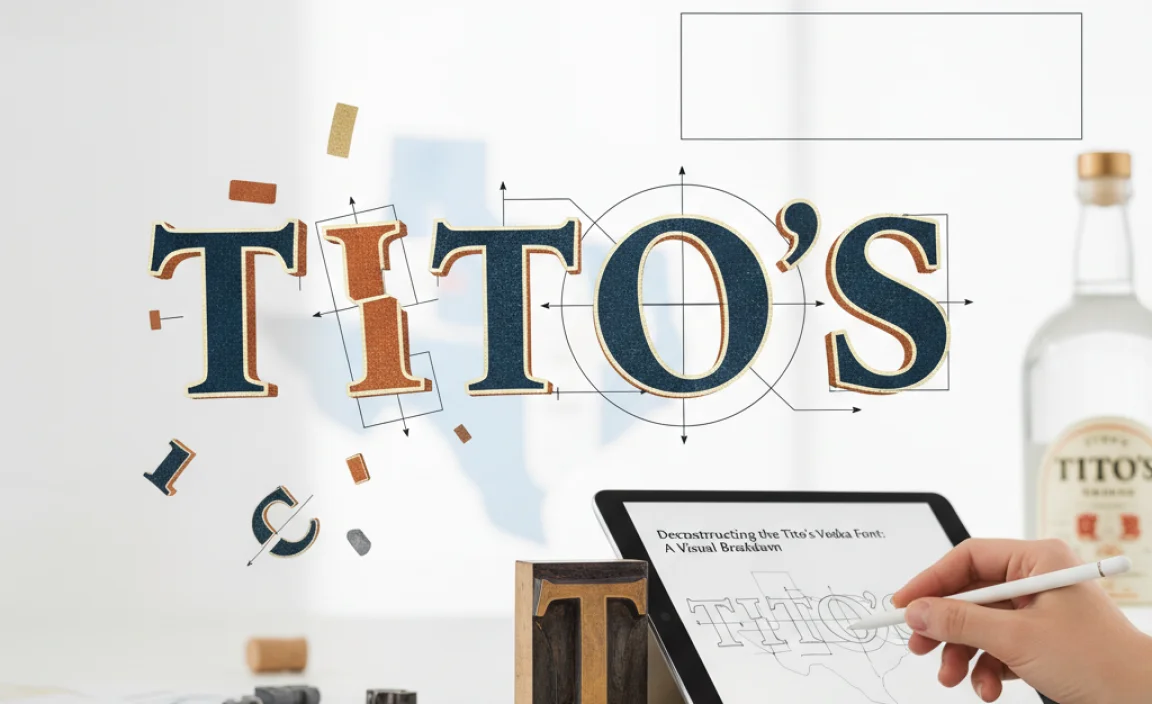 Deconstructing the Tito&#8217;s Vodka Font: A Visual Breakdown