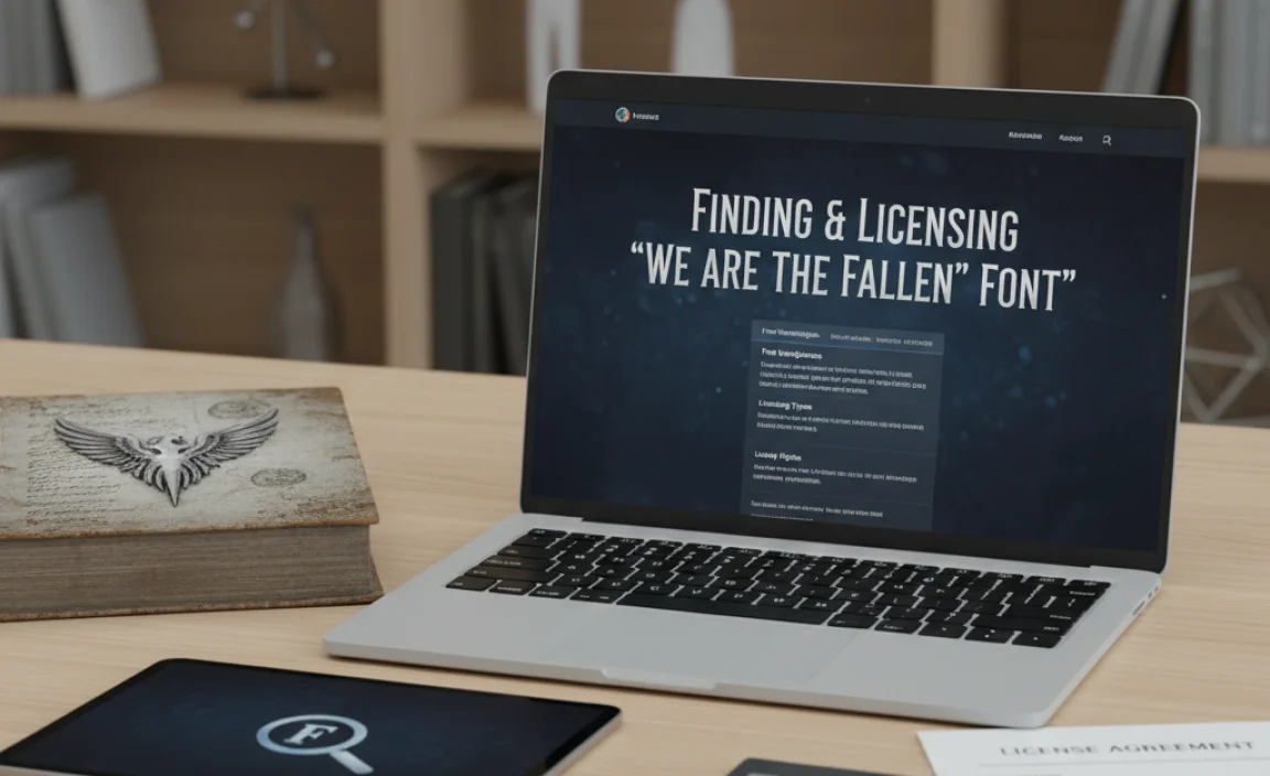 Finding and Licensing “We Are the Fallen Font”