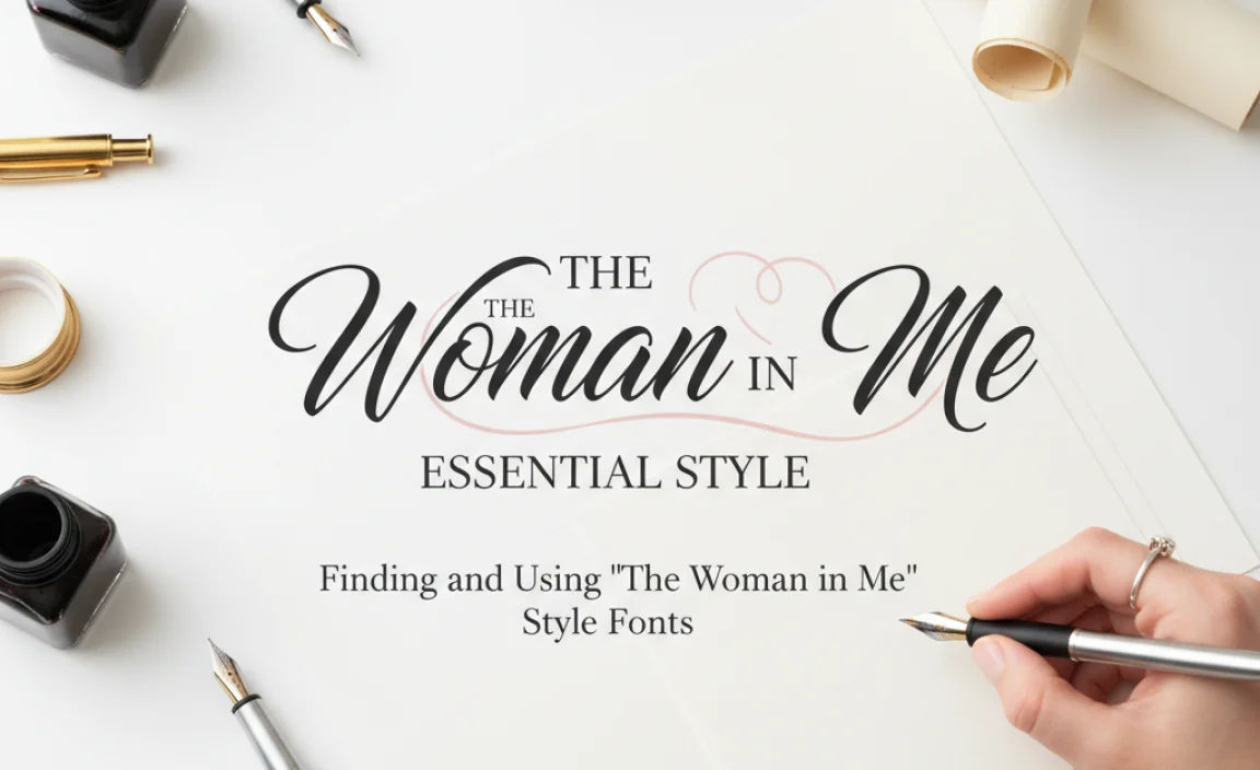 Finding and Using &#8220;The Woman in Me&#8221; Style Fonts