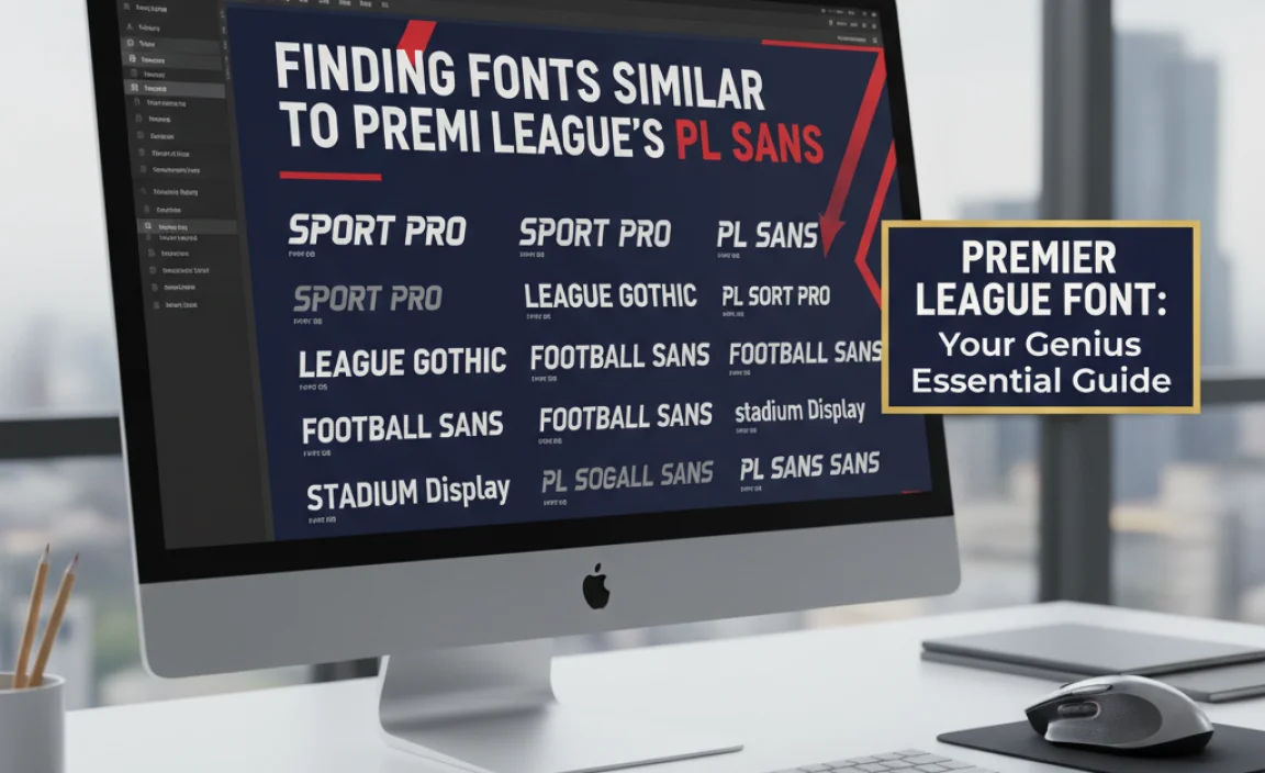 Finding Fonts Similar to Premier League’s PL Sans