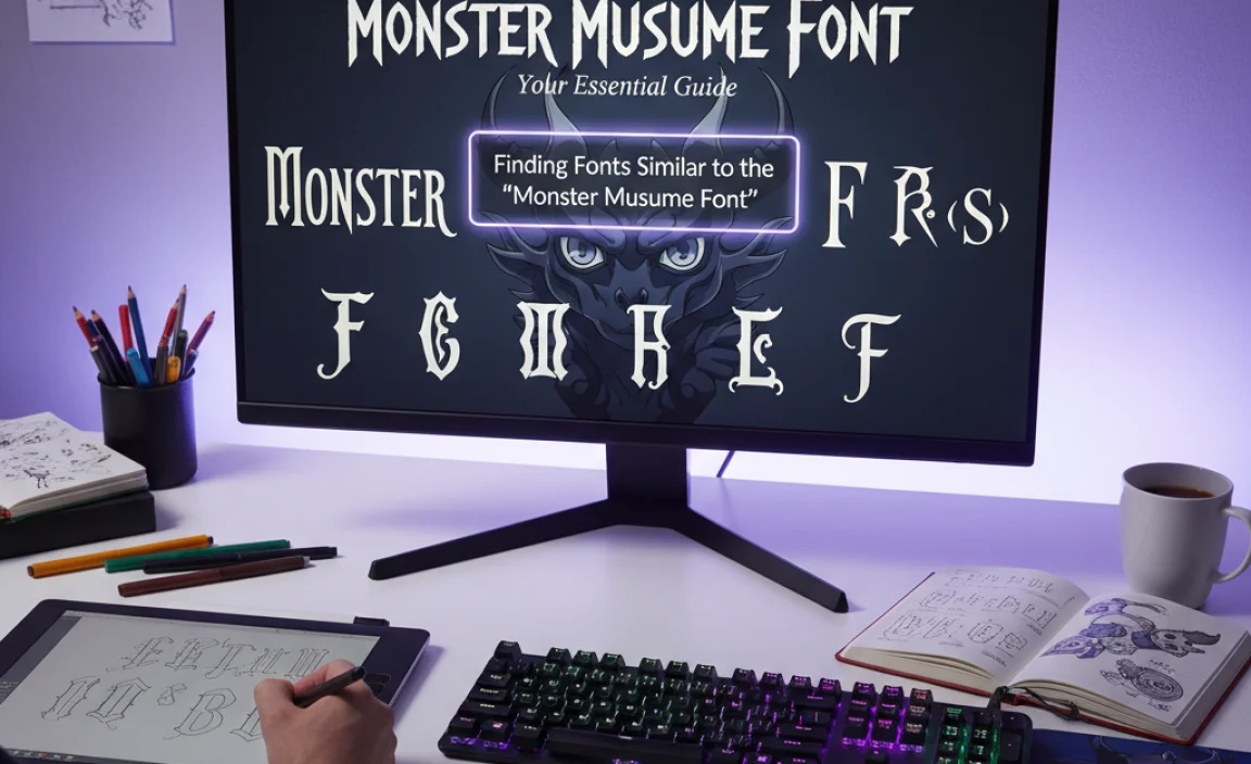 Finding Fonts Similar to the “Monster Musume Font”