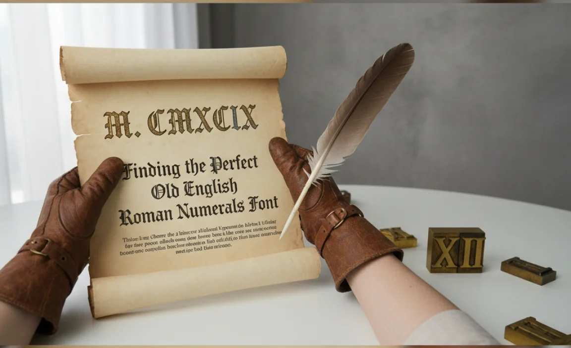 Finding the Perfect Old English Roman Numerals Font