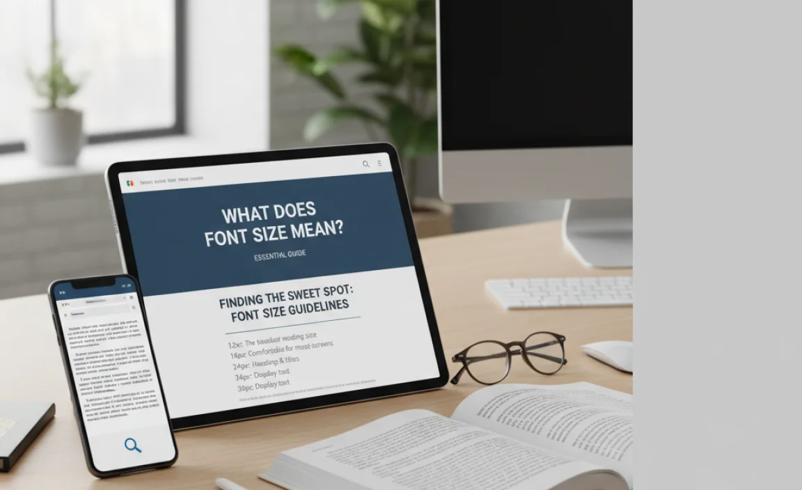 Finding the Sweet Spot: Font Size Guidelines