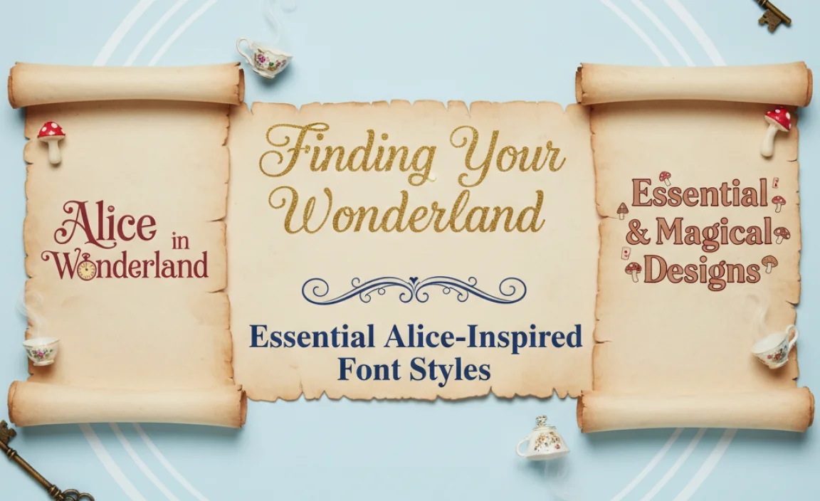 Finding Your Wonderland: Essential Alice-Inspired Font Styles