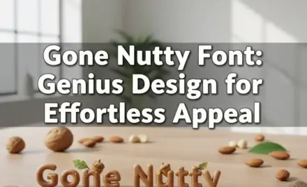 Gone Nutty Font: Genius Design for Effortless Appeal