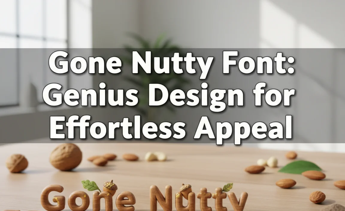 Gone Nutty Font: Genius Design for Effortless Appeal