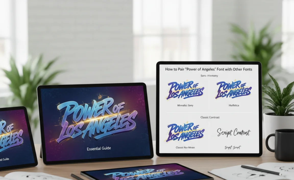 How to Pair “Power of Los Angeles” Font with Other Fonts