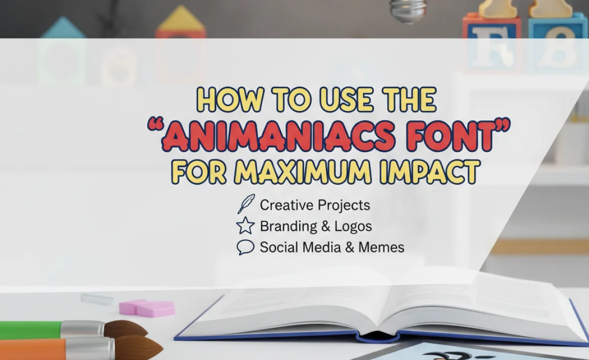How to Use the “Animaniacs Font” for Maximum Impact