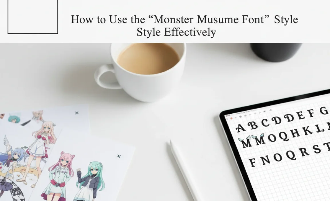 How to Use the “Monster Musume Font” Style Effectively