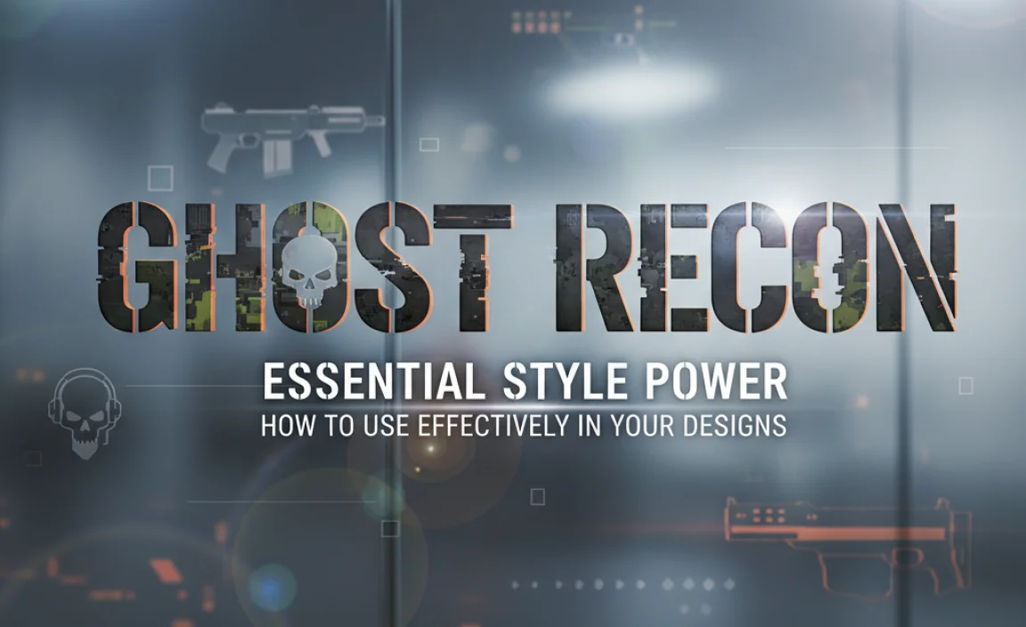 How to Use the Ghost Recon Font Style Effectively in Your Designs