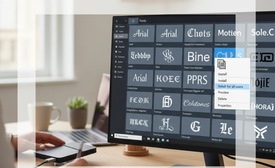 Installing a New Font in Windows 10