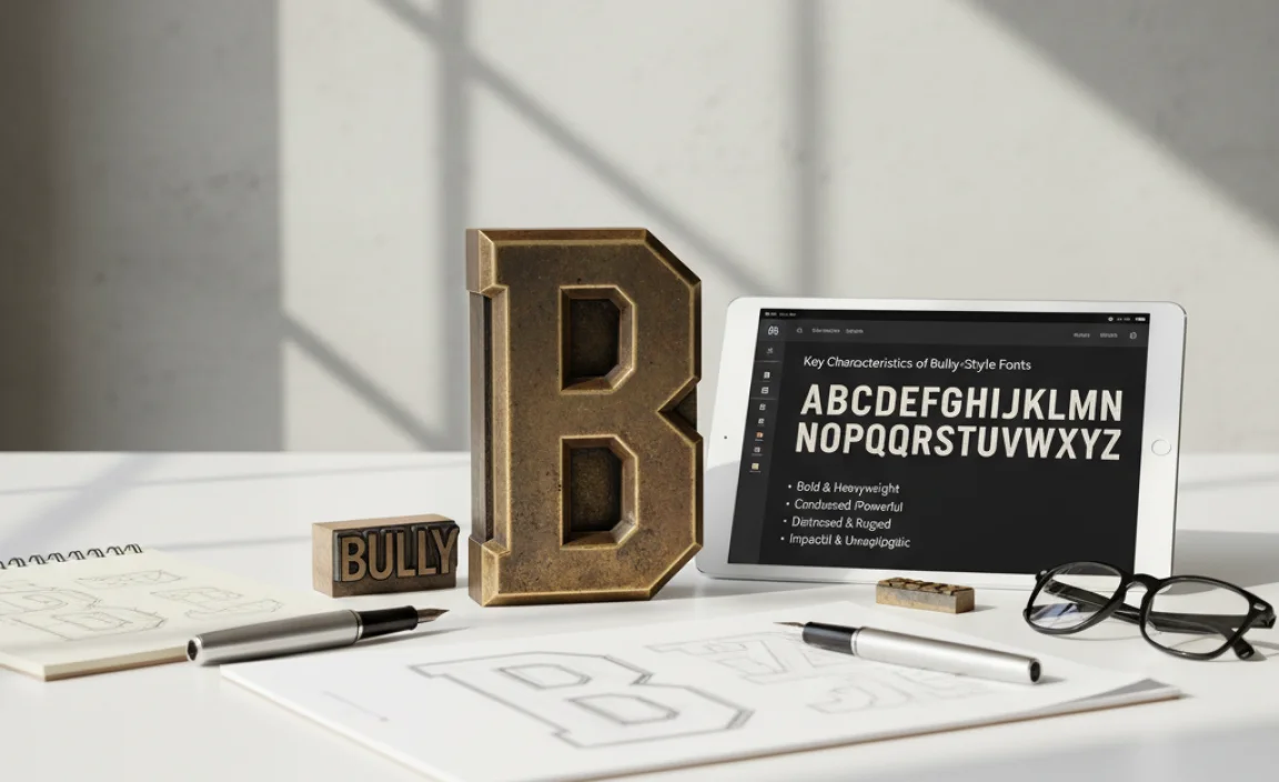 Key Characteristics of Bully-Style Fonts
