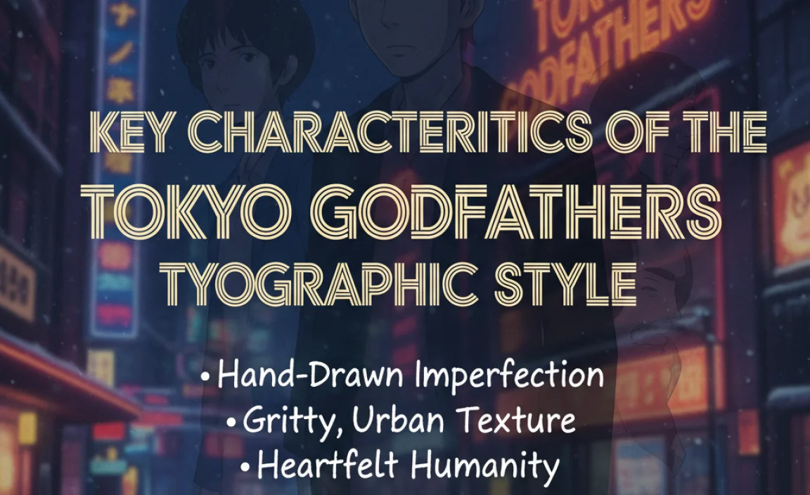 Key Characteristics of the “Tokyo Godfathers” Typographic Style