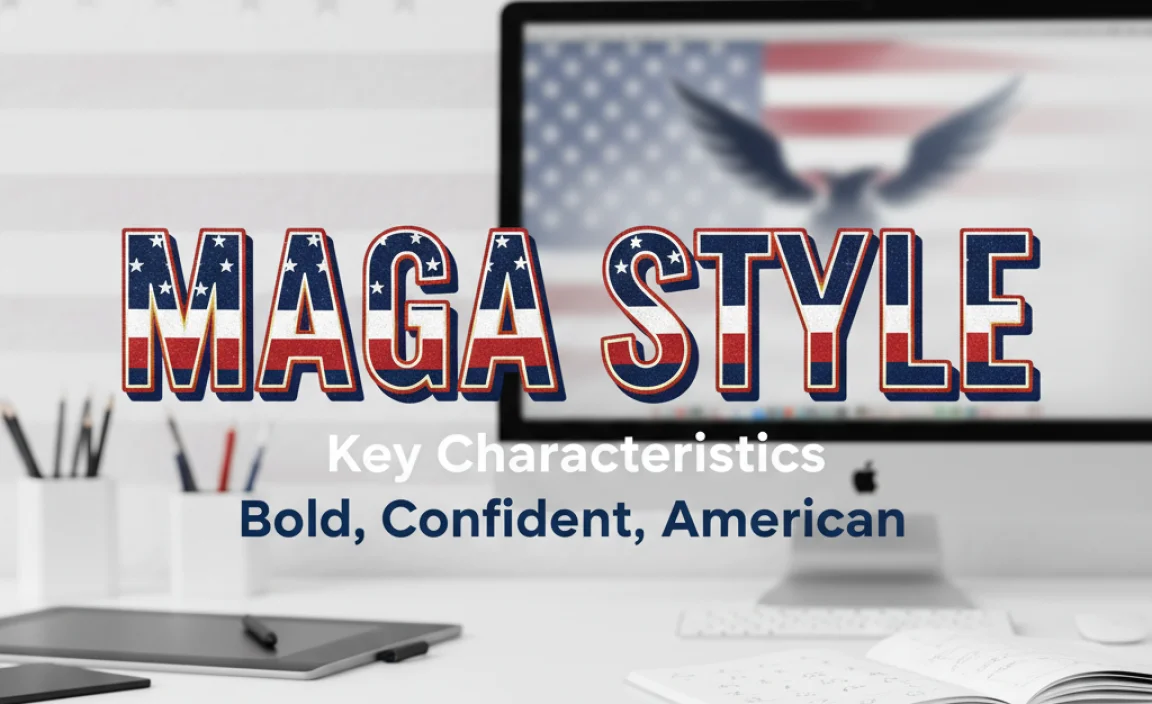 Key Characteristics of the MAGA Font Style