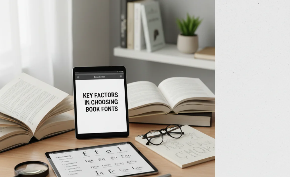 Key Factors in Choosing Book Fonts
