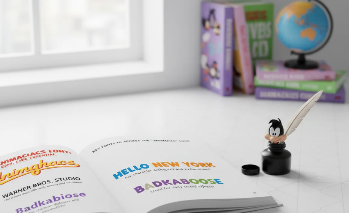 Key Fonts to Achievie the “Animaniacs” Look