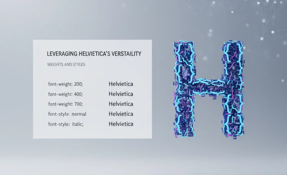 Leveraging Helvetica&rsquo;s Versatility: Weights and Styles