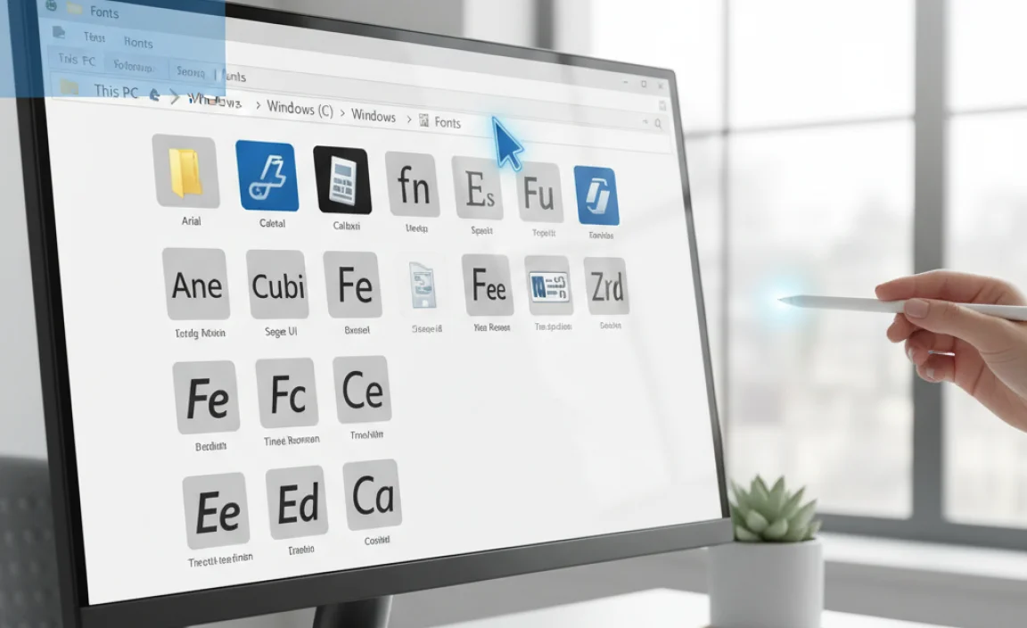 Locating the Windows 10 Font Folder