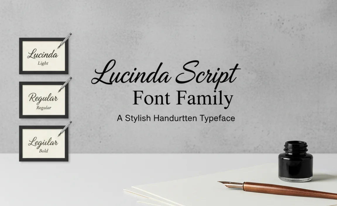 Lucinda Script Font Family