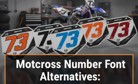 Motocross Number Font Alternatives: Essential Designs