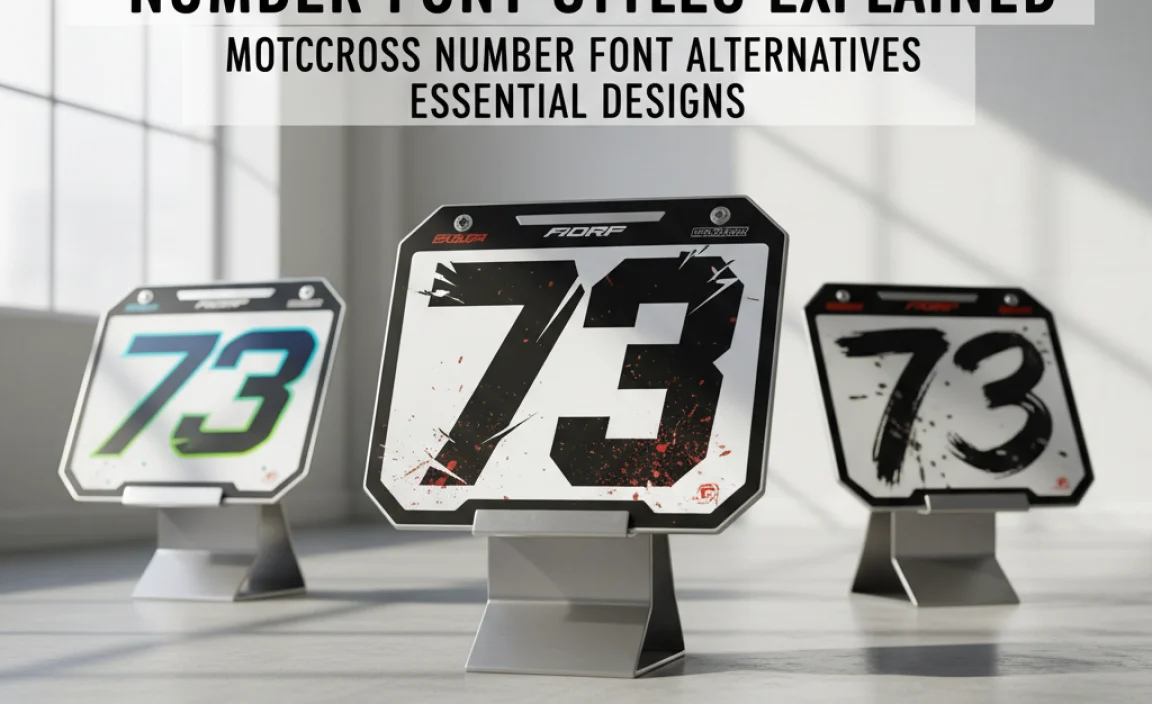 Popular Motocross Number Font Styles Explained