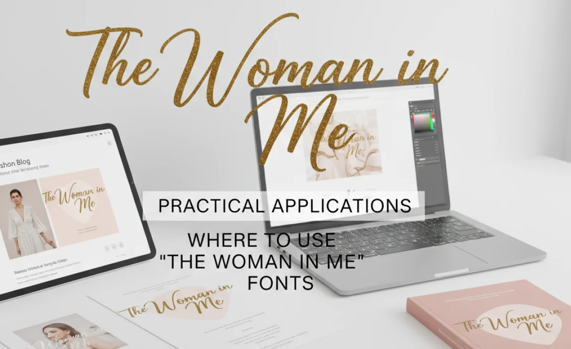 Practical Applications: Where to Use &#8220;The Woman in Me&#8221; Fonts
