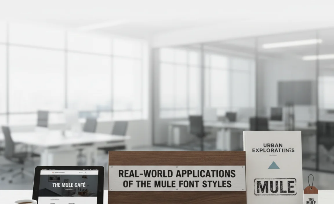 Real-World Applications of The Mule Font Styles
