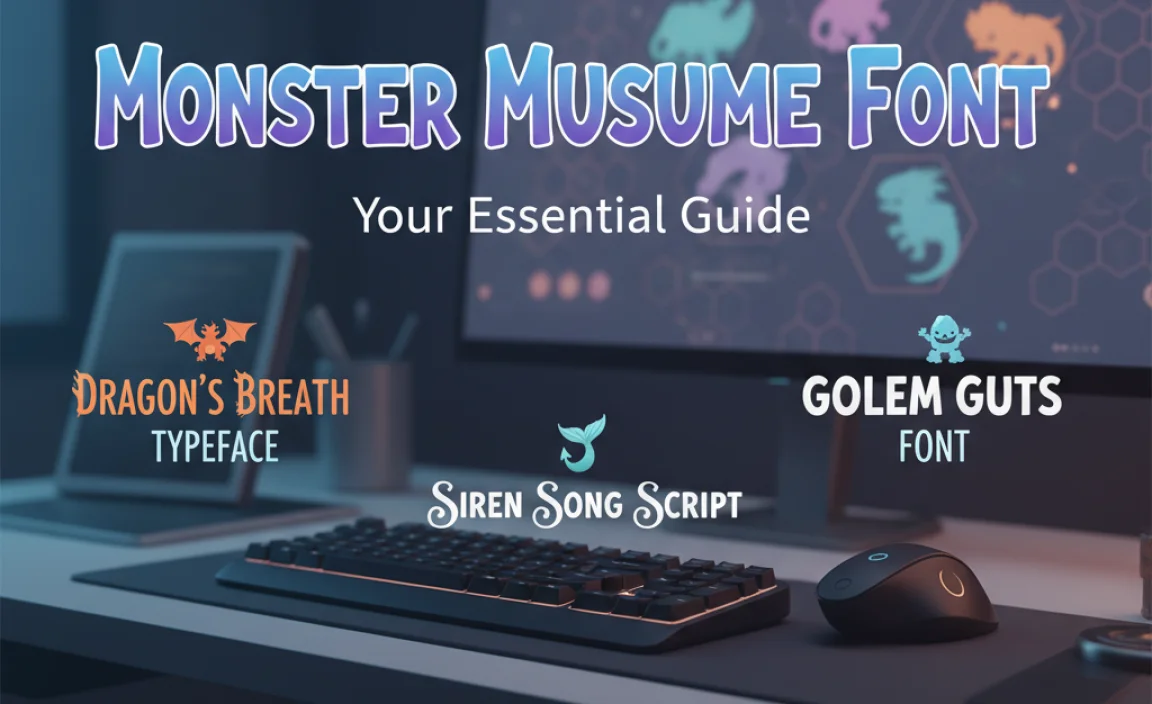 Recommended Fonts for an Anime & Creature-Inspired Vibe