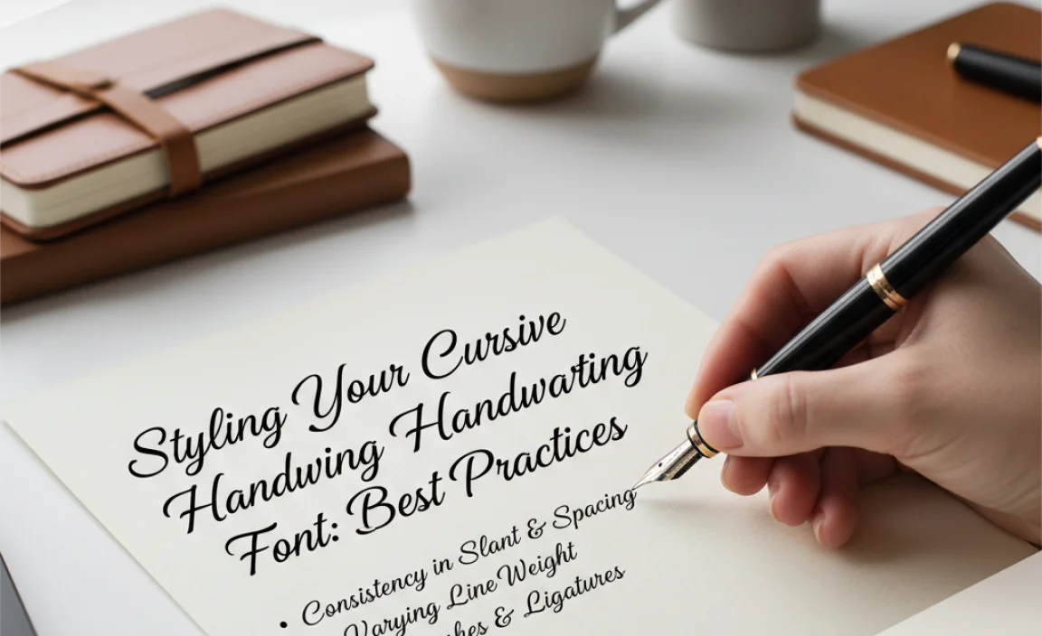 Styling Your Cursive Handwriting Font: Best Practices