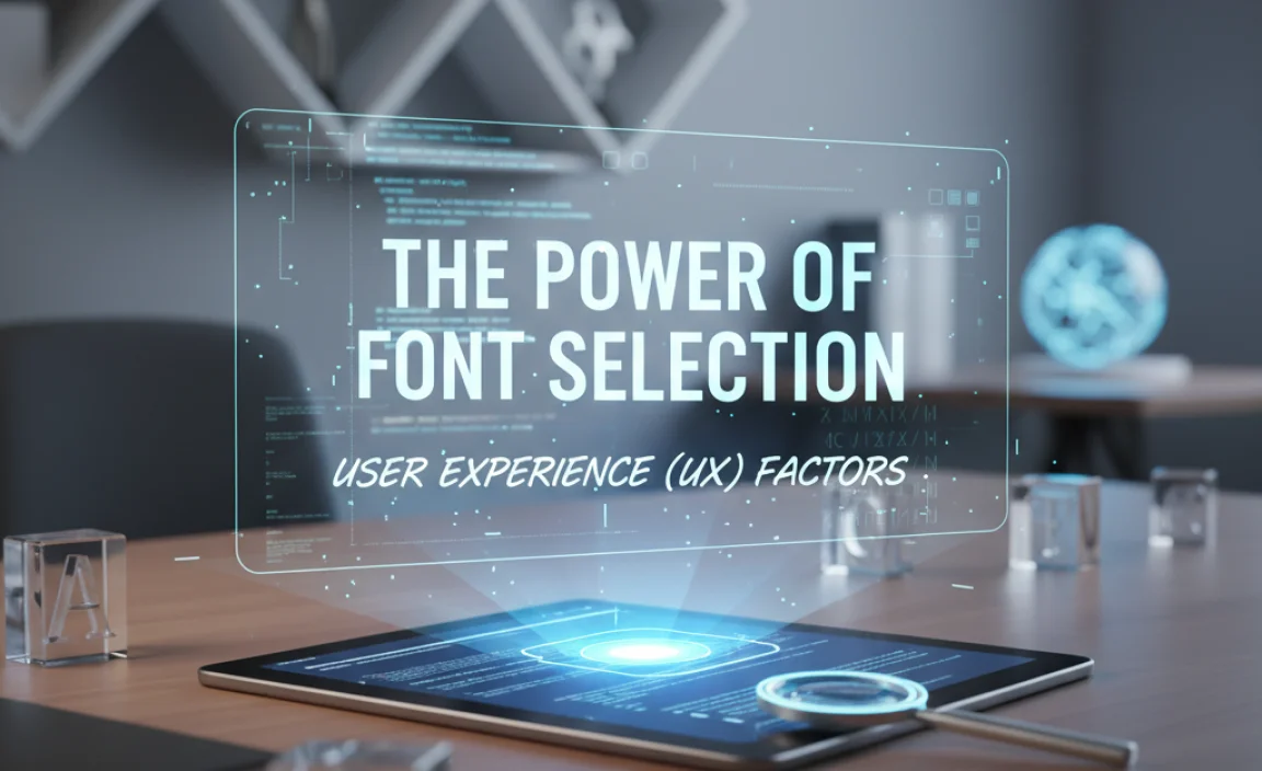 The “Power” in Font Selection: User Experience (UX) Factors